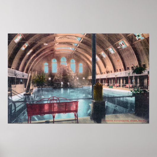 Poster Vue intérieure du NatatoriumBoise, ID (Devant)