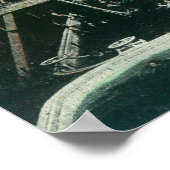 Poster Vue intérieure du pavillon de baignade (Coin)