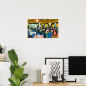 Poster Vue intérieure du restaurant Riviera (Bureau à domicile)