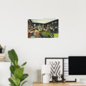 Poster Vue intérieure du salon de FDR (Bureau à domicile)