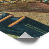 Poster Vue intérieure du Sunset Bowling Center (Coin)