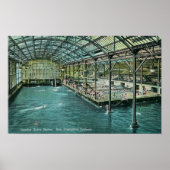 Poster Vue intérieure sur les bains de métro intérieurs (Devant)