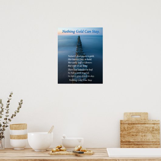 Poster Vue mer (Cuisine)