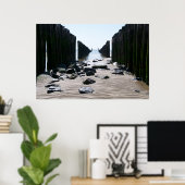 Poster Vue mer - mer (Bureau à domicile)