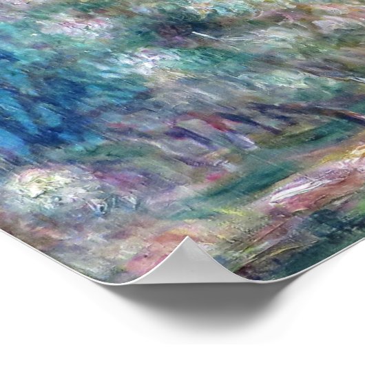 Poster Vue mer par August Renoir (Coin)