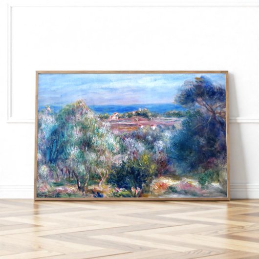 Poster Vue mer par August Renoir