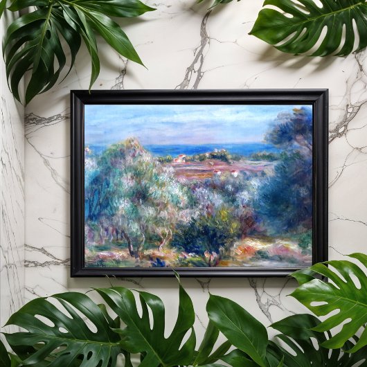 Poster Vue mer par August Renoir