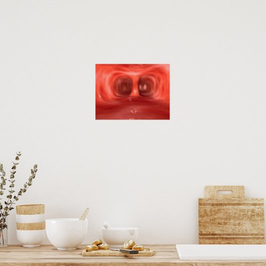 Poster Vue Microscopique Dans Les Poumons Humains (Cuisine)