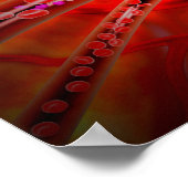 Poster Vue Microscopique De La Médecine Injectée (Coin)