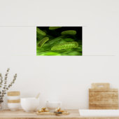 Poster Vue Microscopique Des Bactéries 1 (Cuisine)