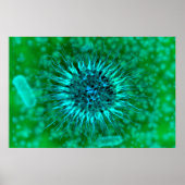Poster Vue Microscopique Des Dendrimers 3 (Devant)