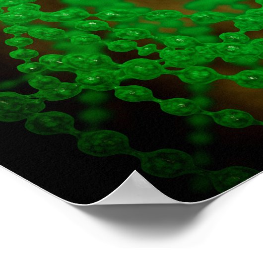 Poster Vue Microscopique Du Bactérie Cocci (Coin)