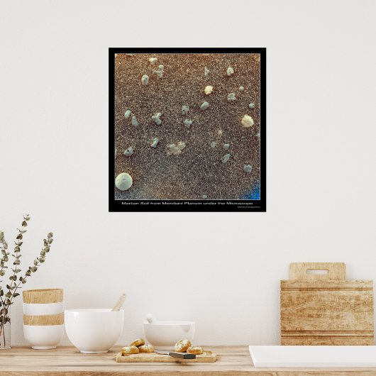 Poster Vue microscopique du sol martien (Cuisine)