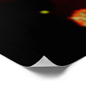 Poster Vue Microscopique Du Virus Du VIH 2 (Coin)