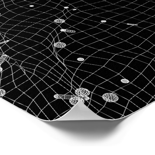 Poster Vue microscopique d'une cellule hélicobacter pylor (Coin)