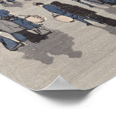 Poster Vue nocturne de la rue Saruwaka (Coin)