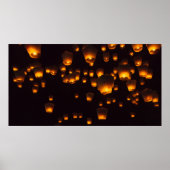 Poster Vue nocturne des Sky Lanterns (Devant)
