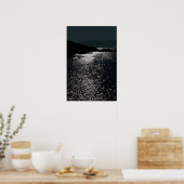 Poster vue nocturne rocheuse rocheuse (Cuisine)