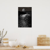 Poster vue nocturne rocheuse rocheuse kerry (Cuisine)