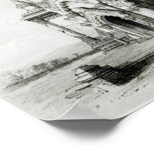 Poster Vue nord-est du temple de Gaudapalen à Pagan (Coin)