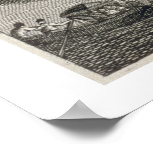 Poster Vue Nord-Ouest du Palais d'été de Son Impe (Coin)