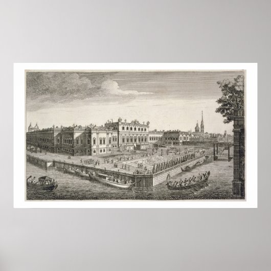 Poster Vue Nord-Ouest du Palais d'été de Son Impe (Devant)