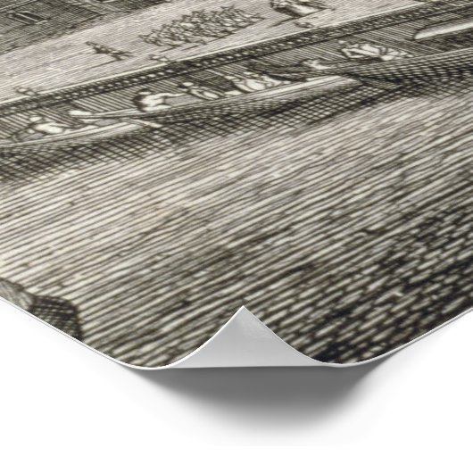 Poster Vue Nord-Ouest du Palais d'été de Son Impe (Coin)