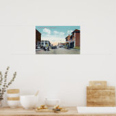 Poster Vue occidentale de Main StreetVisalia, CA 2 (Cuisine)