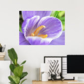 Poster Vue oeil d'une abeille - Crocus (Bureau à domicile)