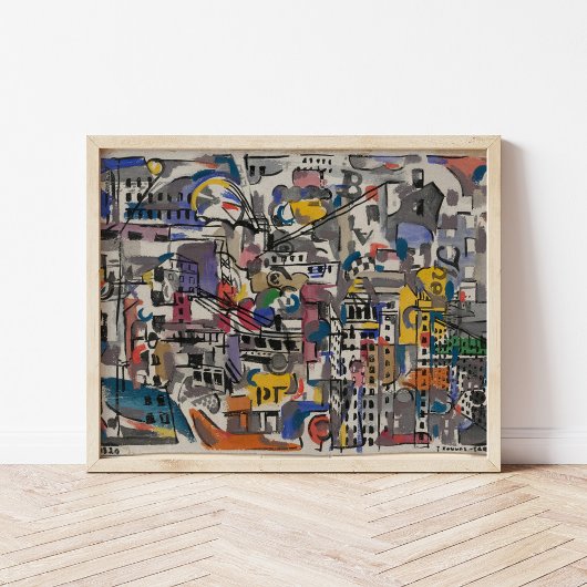 Poster Vue Oiseau de NYC | Joaquín Torres-García