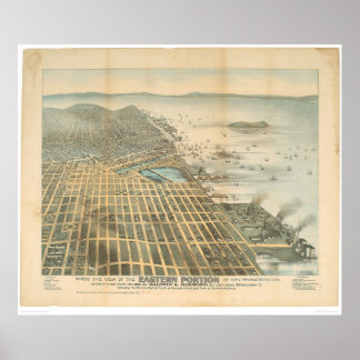 Poster Vue orientale de San Francisco, CA. (1529A)