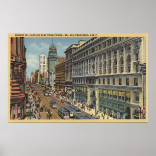 Poster Vue orientale de St du marché de St de Powell
