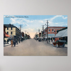Poster Vue Pacifique d'avenue