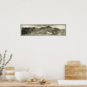 Poster Vue panoramique 1909, Jérôme, AZ Yard Photo longue (Cuisine)