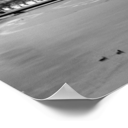 Poster Vue panoramique de Chicago en hiver (Coin)