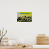 Poster Vue panoramique de Francfort (Cuisine)