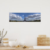 Poster Vue panoramique de la tour Eiffel - Paris (Cuisine)
