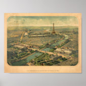 Poster Vue panoramique de l'Exposition Paris Franc de 190 (Devant)