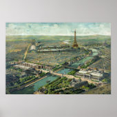 Poster Vue panoramique de l'exposition universelle 1900 (Devant)