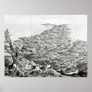 Poster Vue panoramique de l'Inde