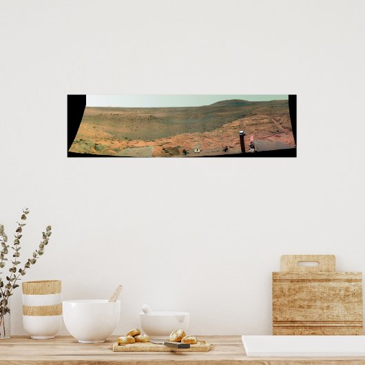 Poster Vue panoramique de Mars (Cuisine)