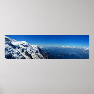 Poster Vue panoramique de Mont Blanc