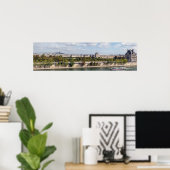 Poster Vue panoramique de Paris depuis le toit du Musée d (Bureau à domicile)