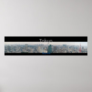 Poster Vue panoramique de Tokyo