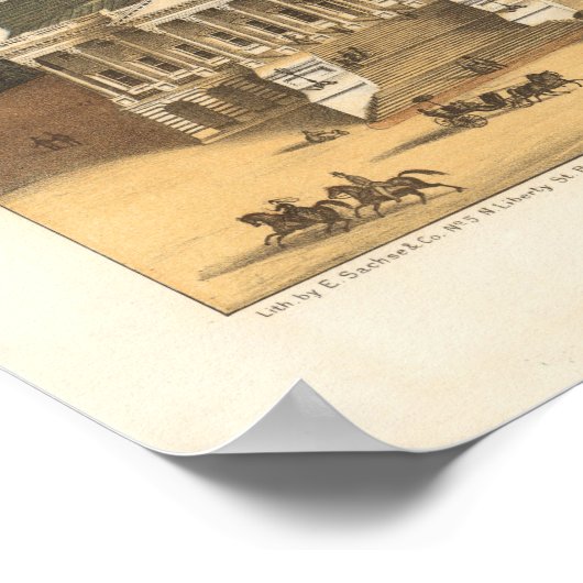 Poster Vue panoramique de Washington DC (Coin)