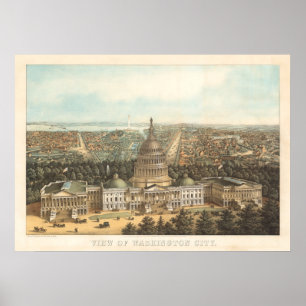 Poster Vue panoramique de Washington DC
