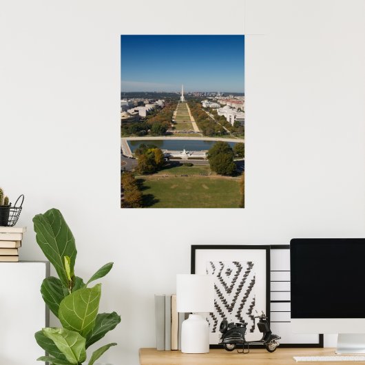 Poster Vue panoramique de Washington DC (Bureau à domicile)