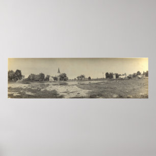 Poster Vue panoramique d'église de réforme - île de