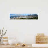 Poster Vue panoramique du Cap, Afrique du Sud (Cuisine)