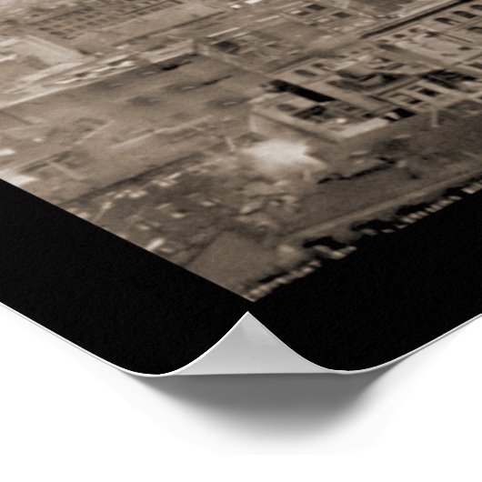 Poster Vue panoramique du début de Boston 1894 (Coin)